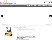 Tablet Screenshot of forkliftsparesparts.com